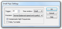New Small Pops settings
